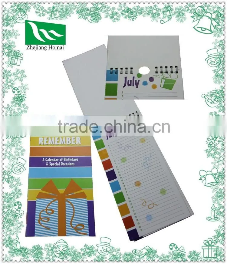 "Days to remember" spiral notebook with the printing of iridescence