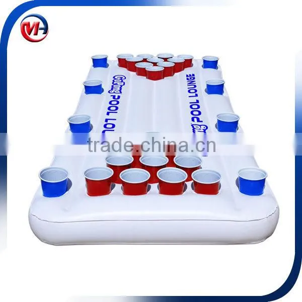 Inflatable beer table/Factory supply PVC inflatable pong table for water games