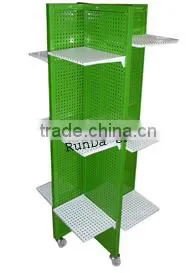 FD-07 metal wheels stands for supermarkets rack
