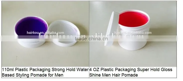 100G 150G Colorful Strong Hold Hair Styling Pomade Water Based OEM For Men And Women Use