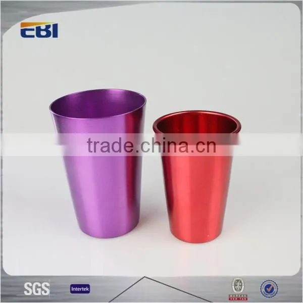 Tea tumbler anodized aluminum cup