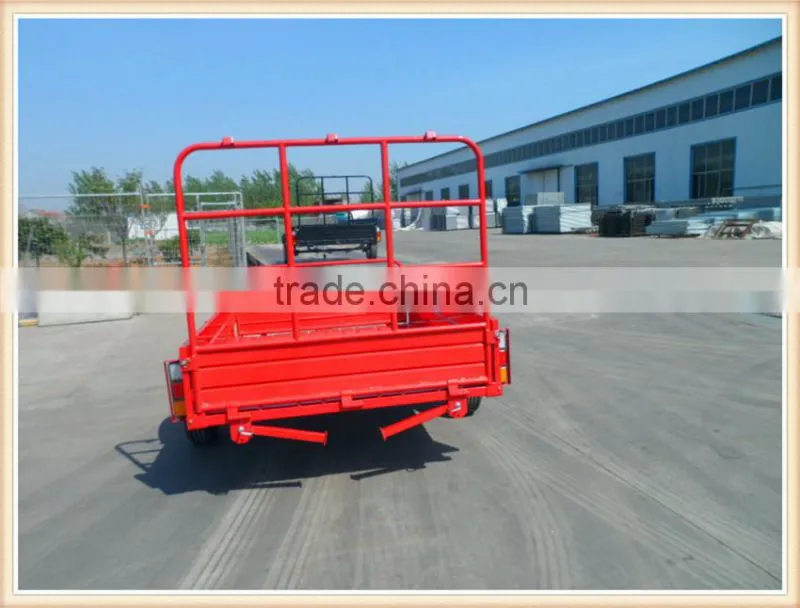 CE certificated 7*4 single axle cargo trailer