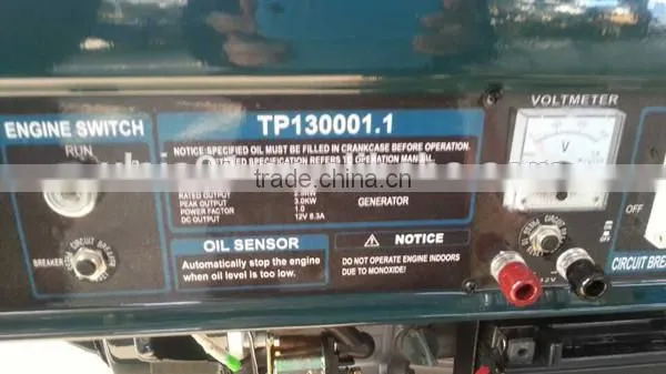 3kw gasoline generator TP13000 with Gasoline Generator spare parts