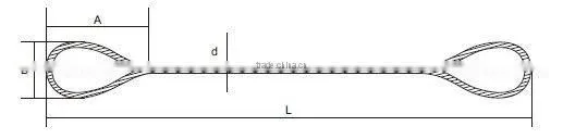 galvanized and ungalvanized hand spliced slings