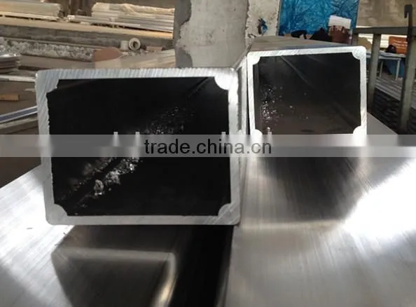 Customized aluminum square tube, aluminum profile extrusion, ISO factory direct