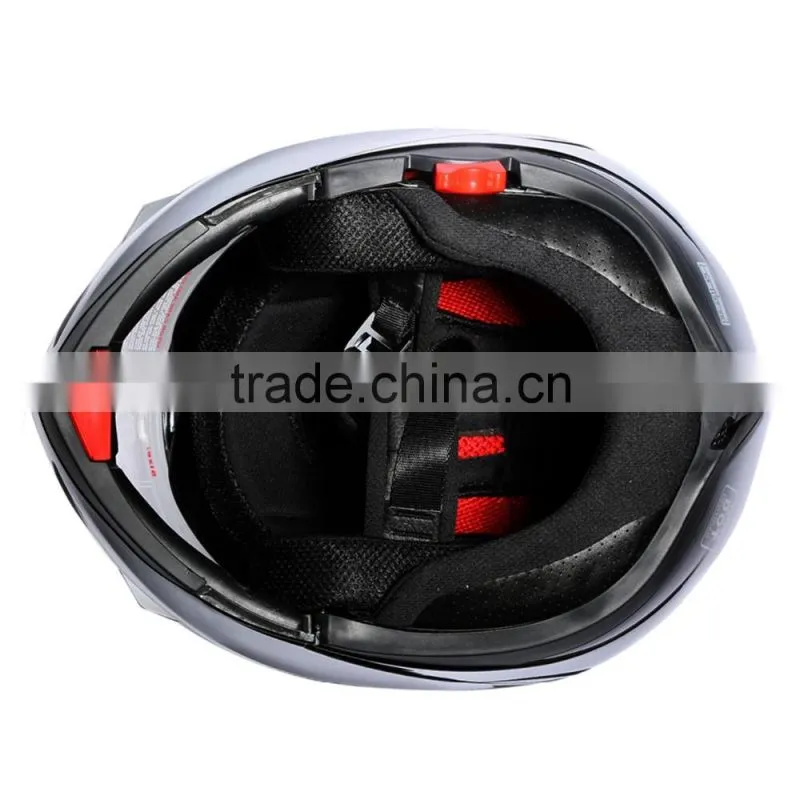 DOT Gloss Black Modular Dual-Visor Street Motorcycle Helmet S M L XL