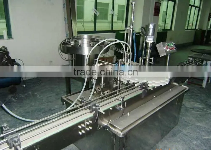 Automatic filling capping machine /glass syrup bottle filling capping machine