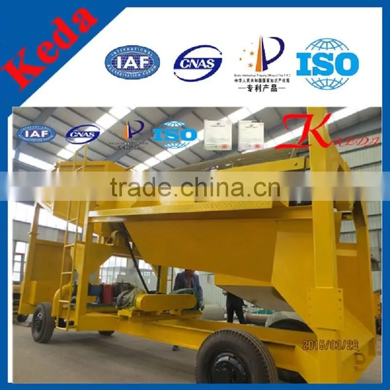 Unique Design Gold Washing Machine Traveling Gold Trommel Screen