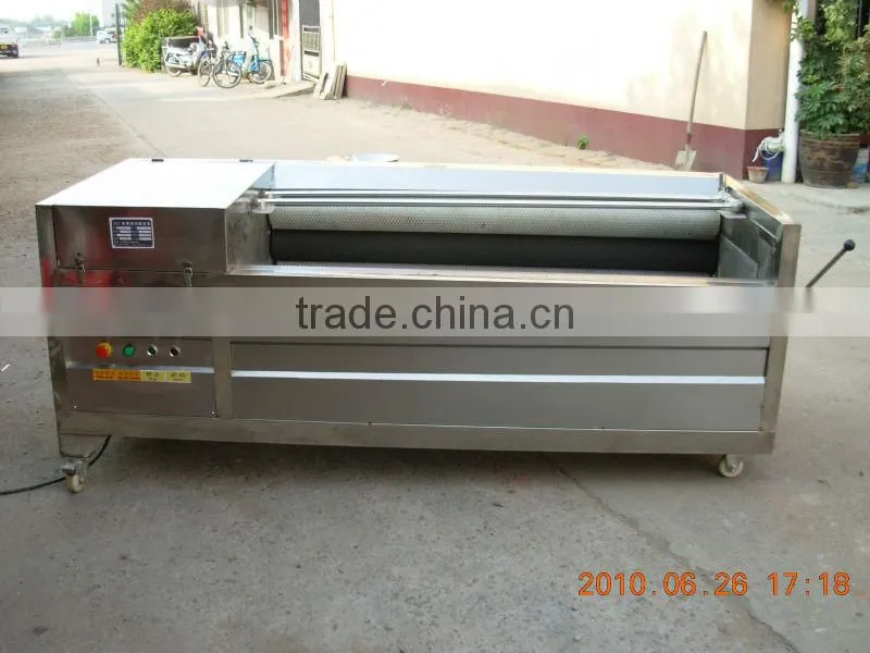 nylon brush type stainless steel automatic potato decorticator