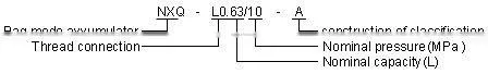 NXQ-A-10/31.5-l-y 10L hydraulic accumulator