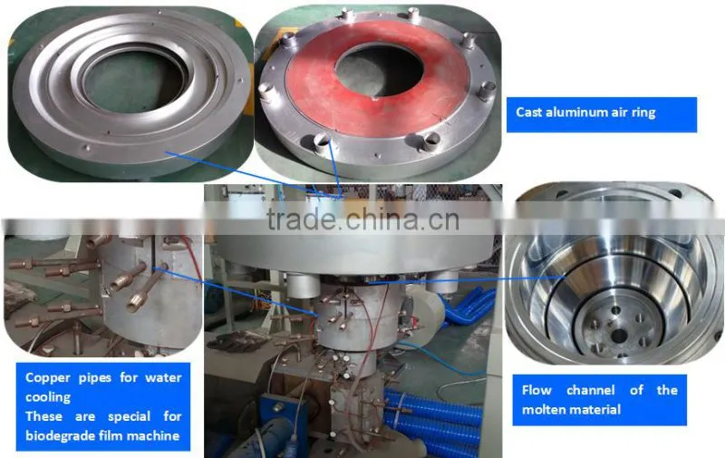 plastic film making machine for biodegradable film