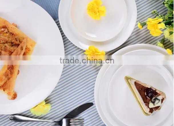 custom porous ceramic plates white porcelain serving dishes