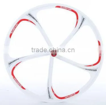 26inch 5 spoke lightest strongest magnesium alloy bike wheel /fixed gear type hub bike wheel