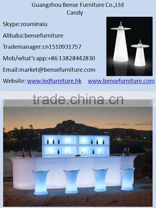 2016 hot sale led table outdoor furniture