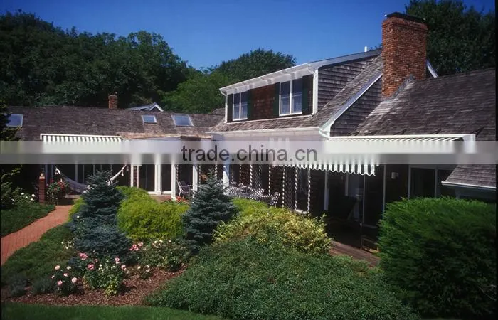 2014 high quality outdoor awning half-cassette cheap electric awning