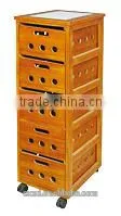 high quality movable cheap wooden cabinets with drawers