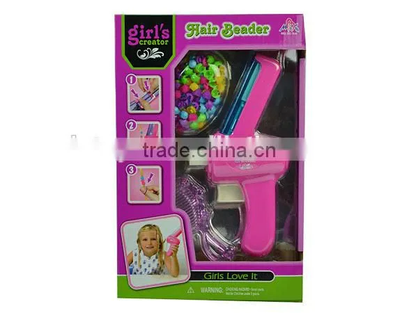 plastic fashion DIY hair beaders with knitting machine for children
