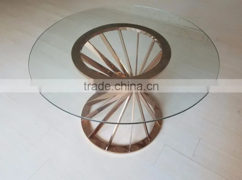 2017 Italian gold round dining table