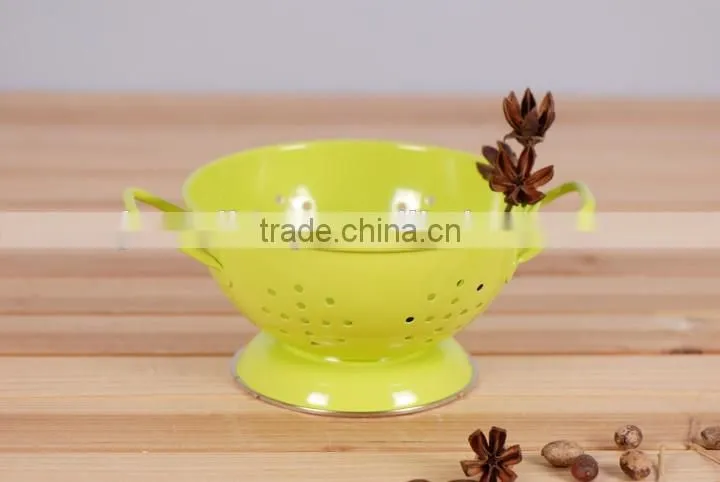 Home kitchen multifunctional metal colander vegetable fruit drain basket