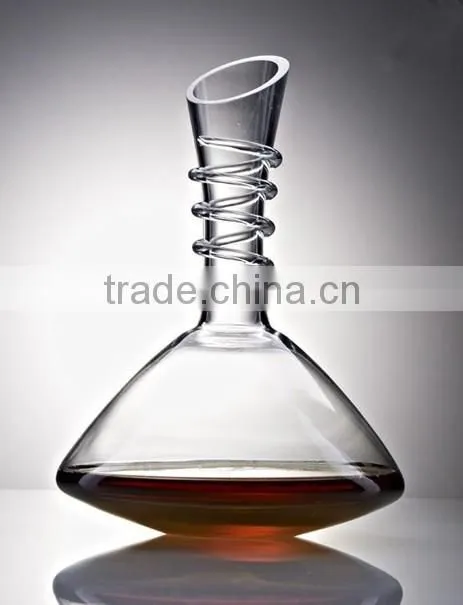 Hot selling Crystal Glass Decanters with Handle