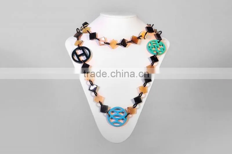 Horn necklace made of natural buffalo horn in Vietnam