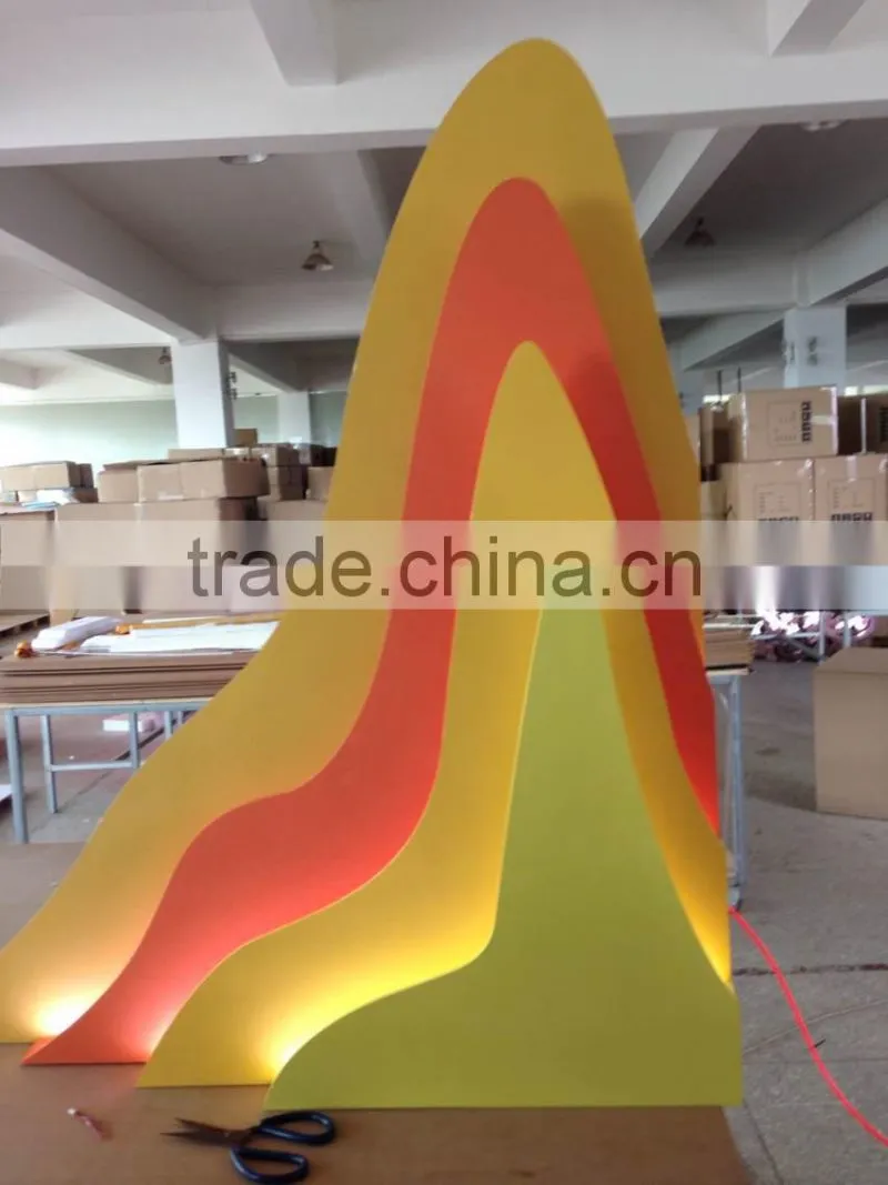 fashion store window decorative hanging pvc colorful plate