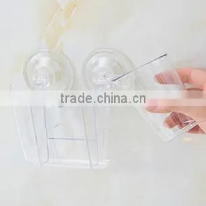 plastic transparent toothbrush holder combination set