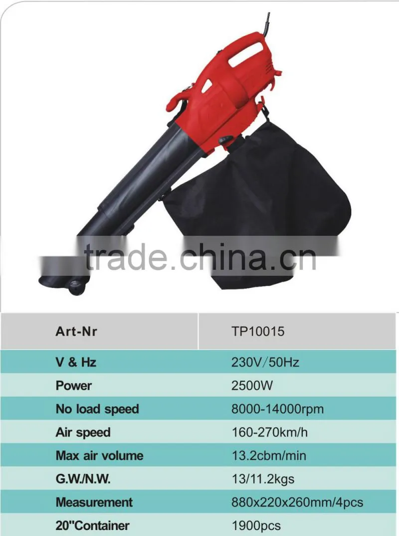 TP10015 Vacuum Blowers with big bag