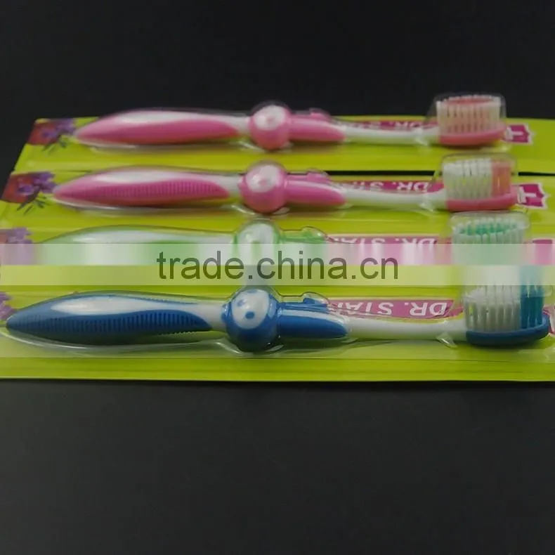 wholesale daily use travel office big handle soft family funny kids tooth brushes