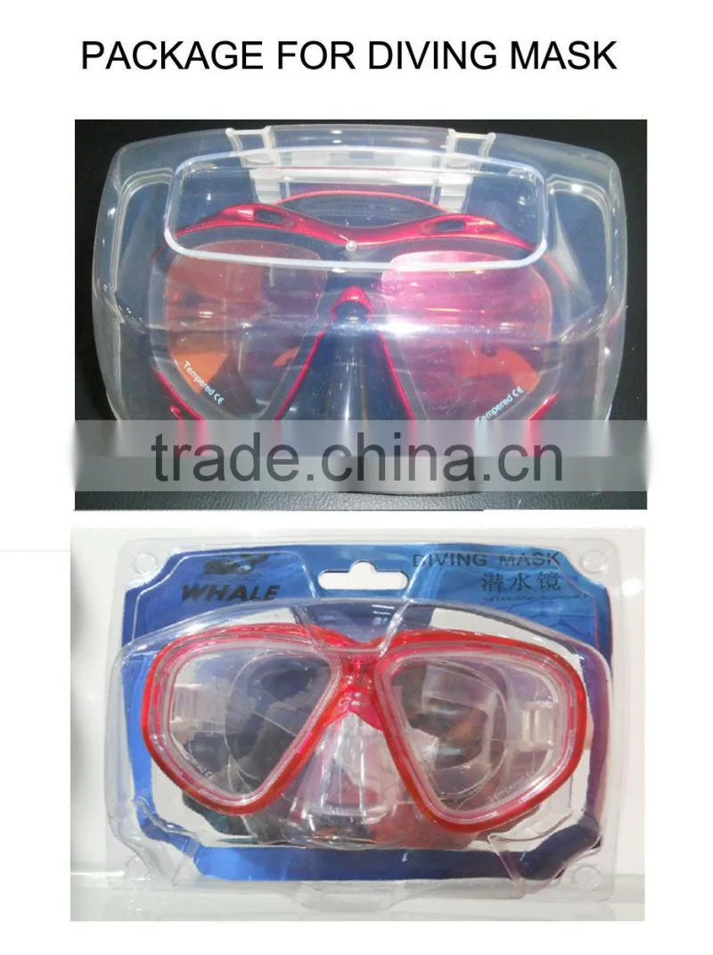 2016 latest scuba diving equipment, diving set, tempered glass diving mask with optical degree (OPT-2603)