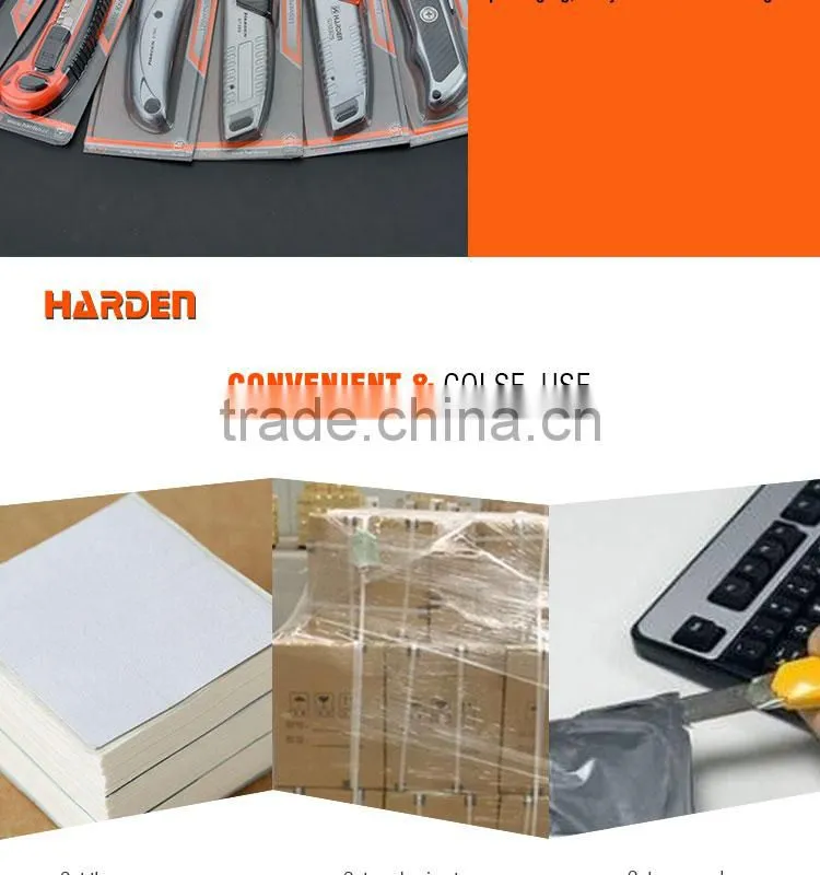 18MM Snap-Off Blade Cutter with Auto Lock & Metal Chamber Plastic Cutter Knife