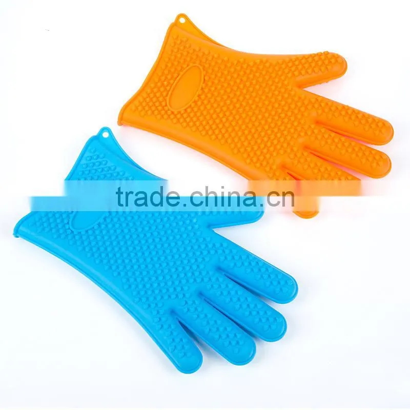 Silicone BBQ gloves, Silicone Heat Resistant Grilling BBQ Glove