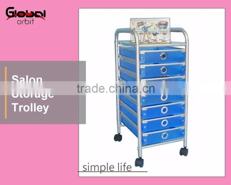 Easy To Move Plastic Drawer Organizer Mobile Office Storage Drawer Trolley Cart