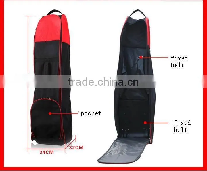 Newest design foldable golf bag with wheels