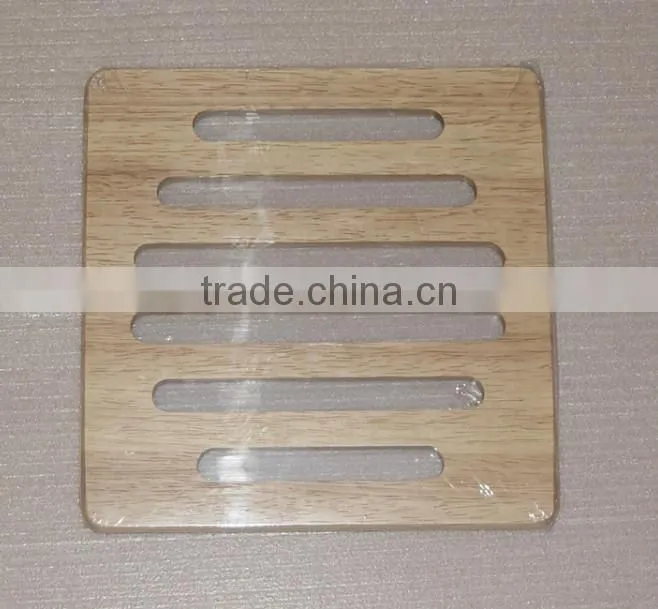 wooden hot cup mat