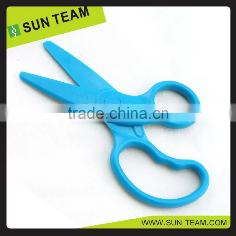 CS015 5 '' Full plastic craft scissors shape safety scissors