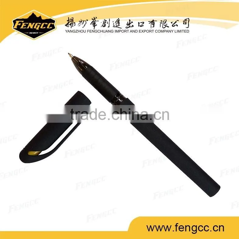 High quality customized logo hotel sign ball point pen in black color