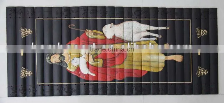 carved bamboo wall decor