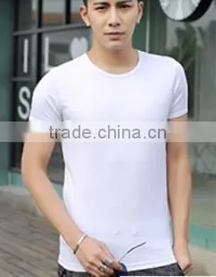 Customized manufactorying plain short-sleeve T shirt for man