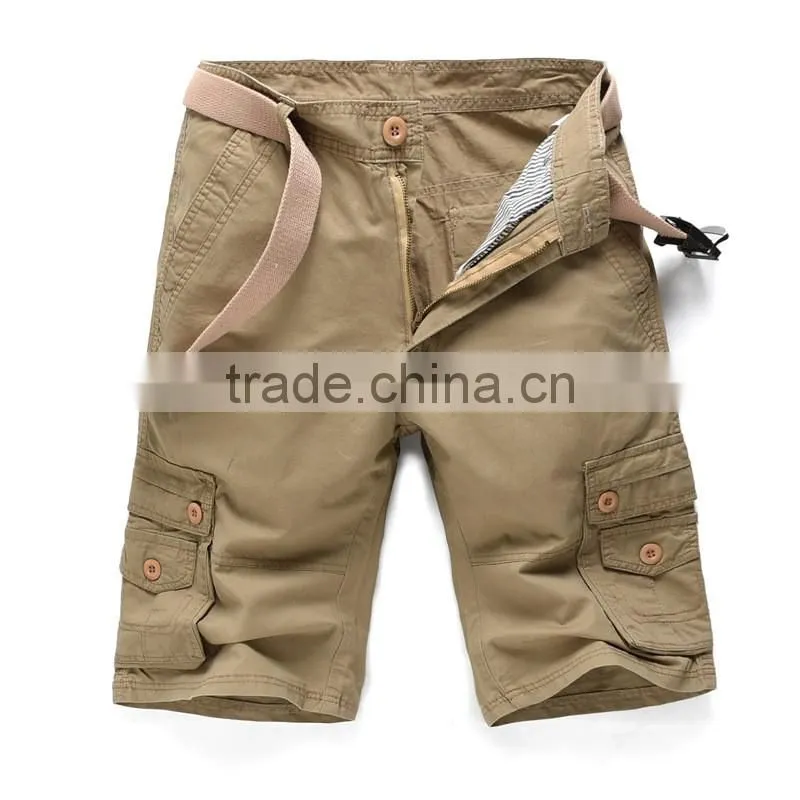 Wholesale mens cargo pants with side pockets , men's cargo short pants , men summer short pants