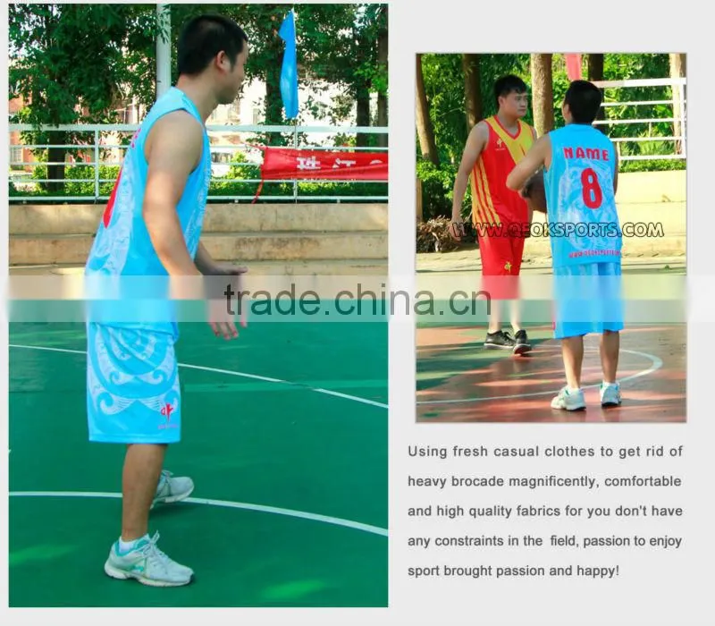 100% polyester basketball wear uniform new design