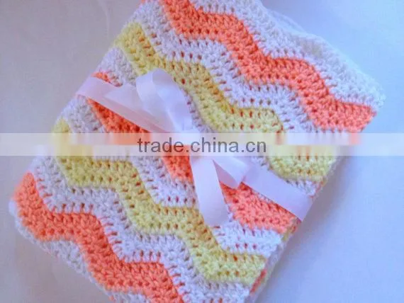 Cute Stripe Baby Blanket, Crochet Baby Blanket, Super Softer Baby Blanket