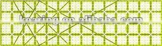 Kearing Acrylic Quilting rulers 6'' * 1/2'' Patchwork Quilting ruler for Fashion Making # KPR6005