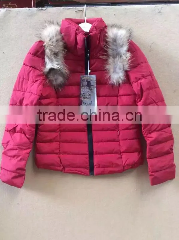 GZY down jacket women good qualitmixed coat high quality light weight whoelsale guangzhou 2017 stock wearble warm