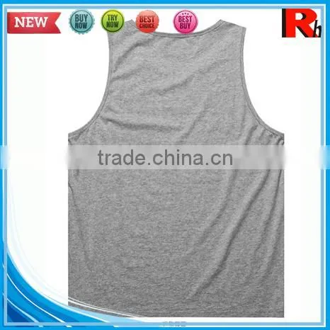 Alibaba china custom wholesale polyester screen printed tank tops