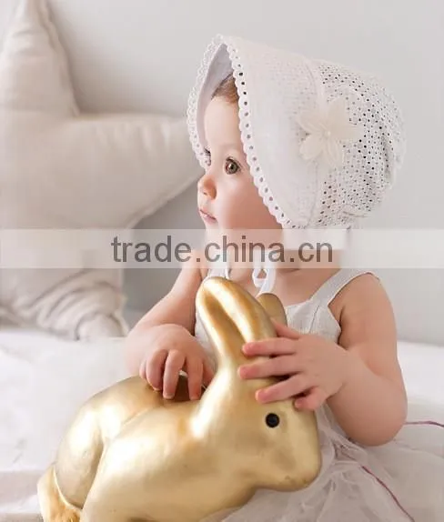 New Baby Lace Bonnet Hat Lacy Baby Girl Bonnet Hat Newborn Lace Ruffled Baby Bonnet