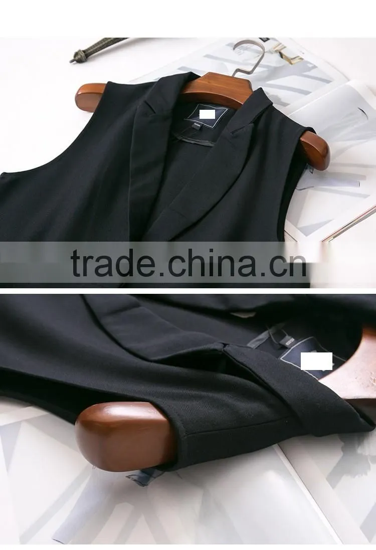 New fashion custom sleeveless women outerwear ladies spring&autumn vests