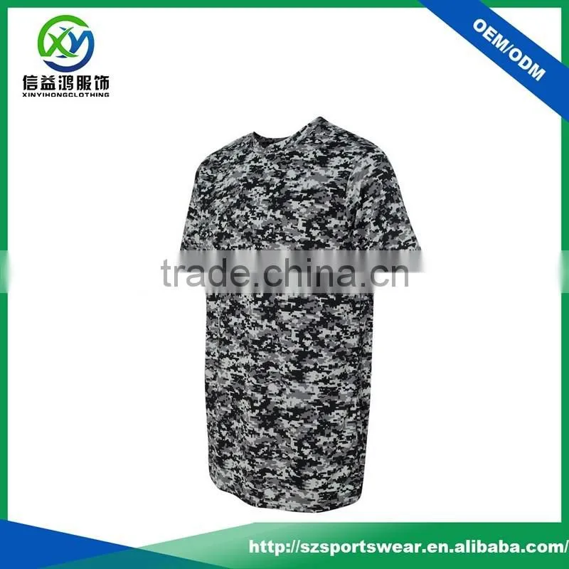 High quality sublimation printing polyester unisex sport custom t-shirt
