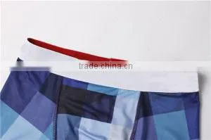 Factory Wholesale Plaid Crossfit High Waist Fitness (Wear) Booty Shorts