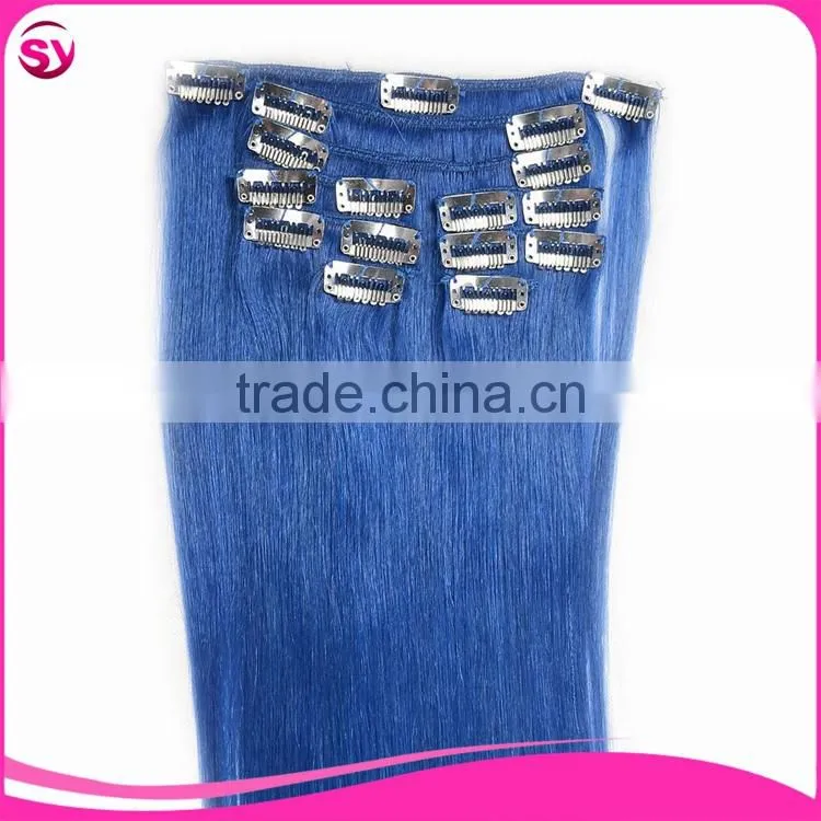 Stainless Steel Wig Clip In Hair Top Grade Gorgeous Different Colors Clip Hair Extension